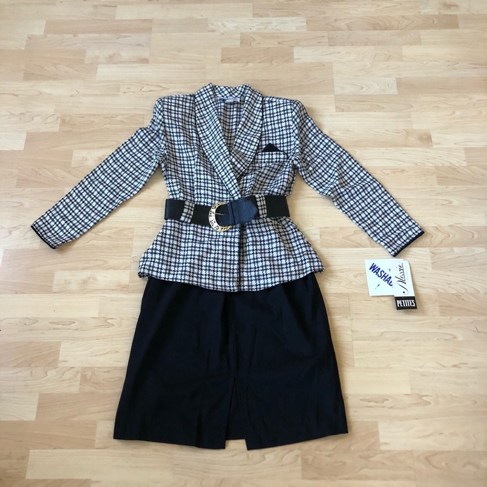 VINTAGE One-Piece Jacket/Skirt Dress Combo